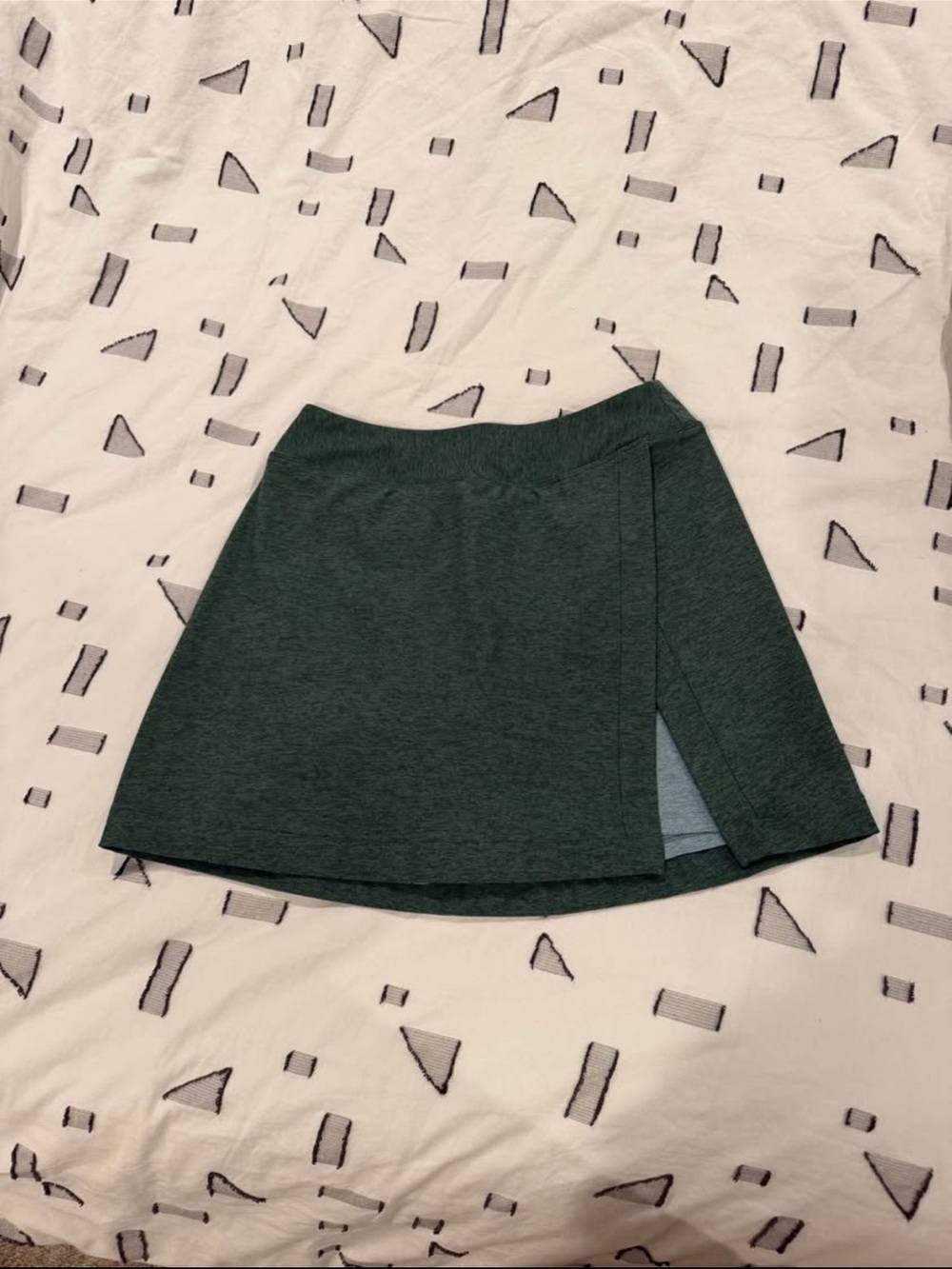 Outdoor Voices Forest Green and light blue court skirt